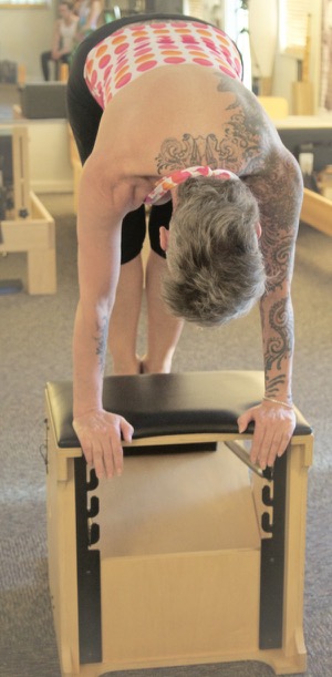 Pull the Pedal Up performed safely flexes the hip, not the spine